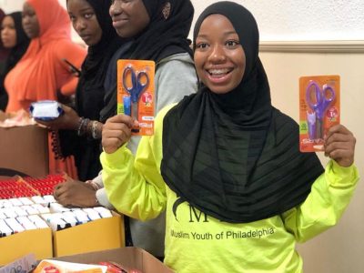 Girl giving back to community